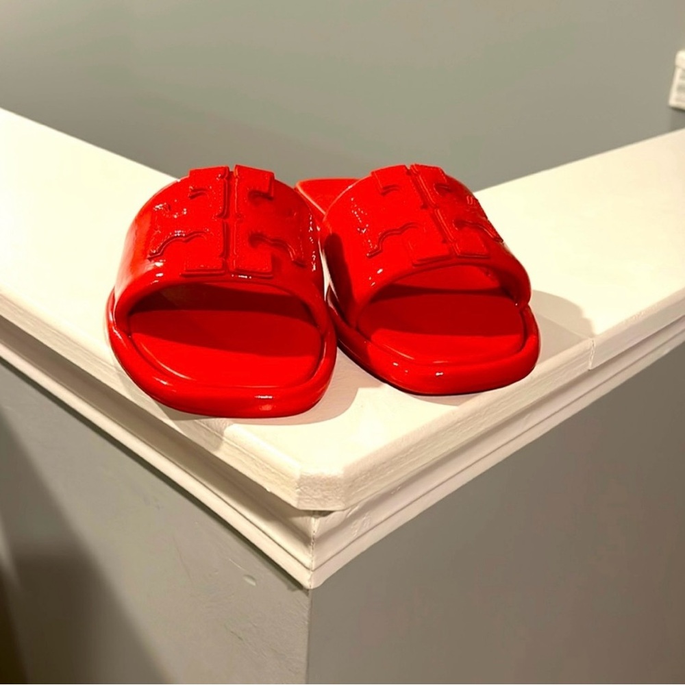 Tory Burch Red Slide Sandals